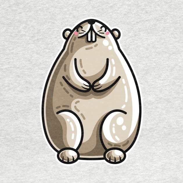 Kawaii Cute Marmot Groundhog by freeves